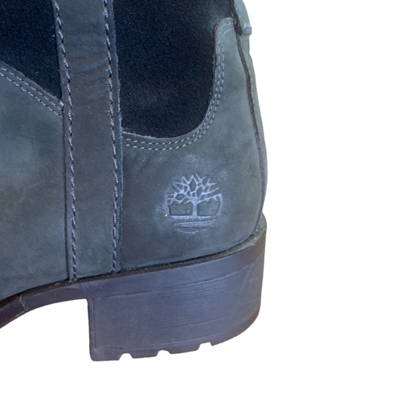 Timberland Chas St Black Leather & Suede Knee High Riding Boots Size 6.5 - Picture 11 of 15